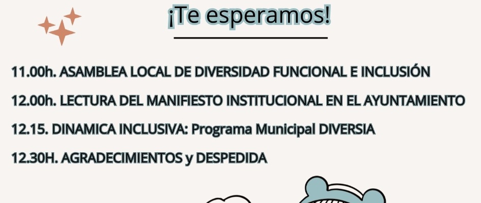 CARTEL JORNADA DIVERSIDAD FUNCIONAL 3 DICIEMBRE OLIVARES